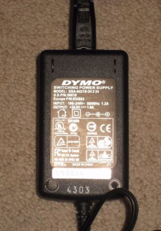 NEW DYMO 24V 1733232 DSA-0421S-24 OEM AC Power Adapter - Click Image to Close