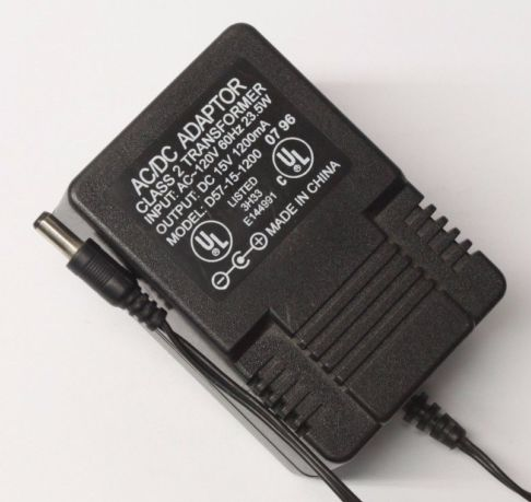 NEW Original D57-15-1200 AC Power Supply Adapter Charger Output DC 15V 1200mA