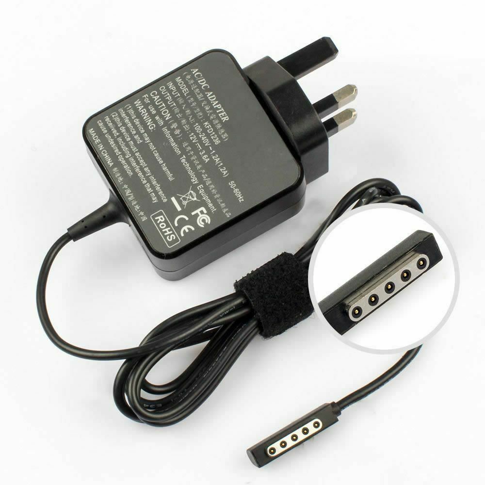 Adaptor Charger For Microsoft Surface Pro/Pro 2/RT 10.6 Windows 8 Tablet adapter Output AMP/Current: 3.6A M