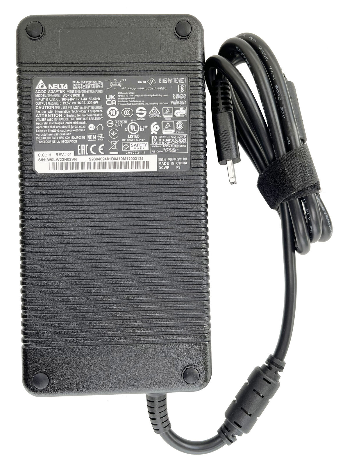 Delta 19.5V 16.9A 330W AC Adapter Charger For MSI Raider 12UHS-069 12UGS-070 Brand: DELTA Type: Power Adapt