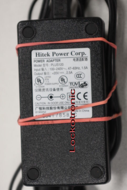 Original Zebra Hitek PLUS120 power supply Adapter for LP2844 TLP2844 2824 3844 Model: 120plus MPN: 120plus