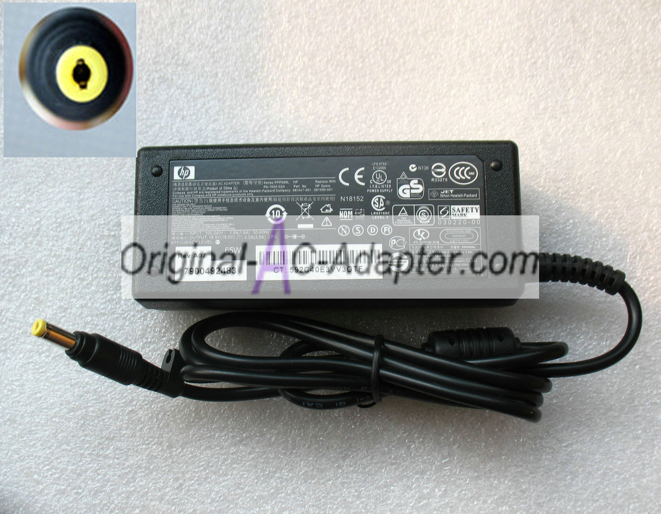 Benq 18.5V 3.5A For BenQ 5000E Power AC Adapter