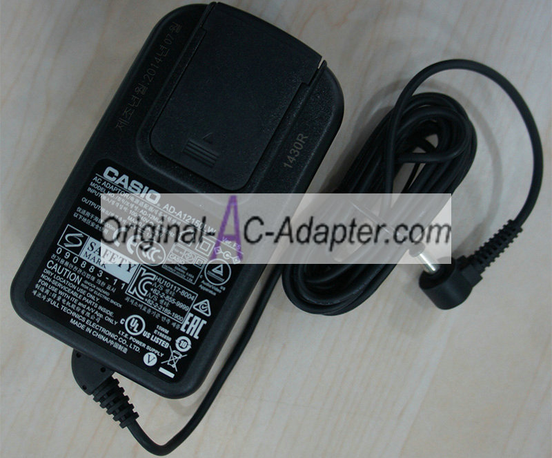 Casio 12V 1.5A 6.5mm x 4.4mm With Centre Pin Power AC Adapter