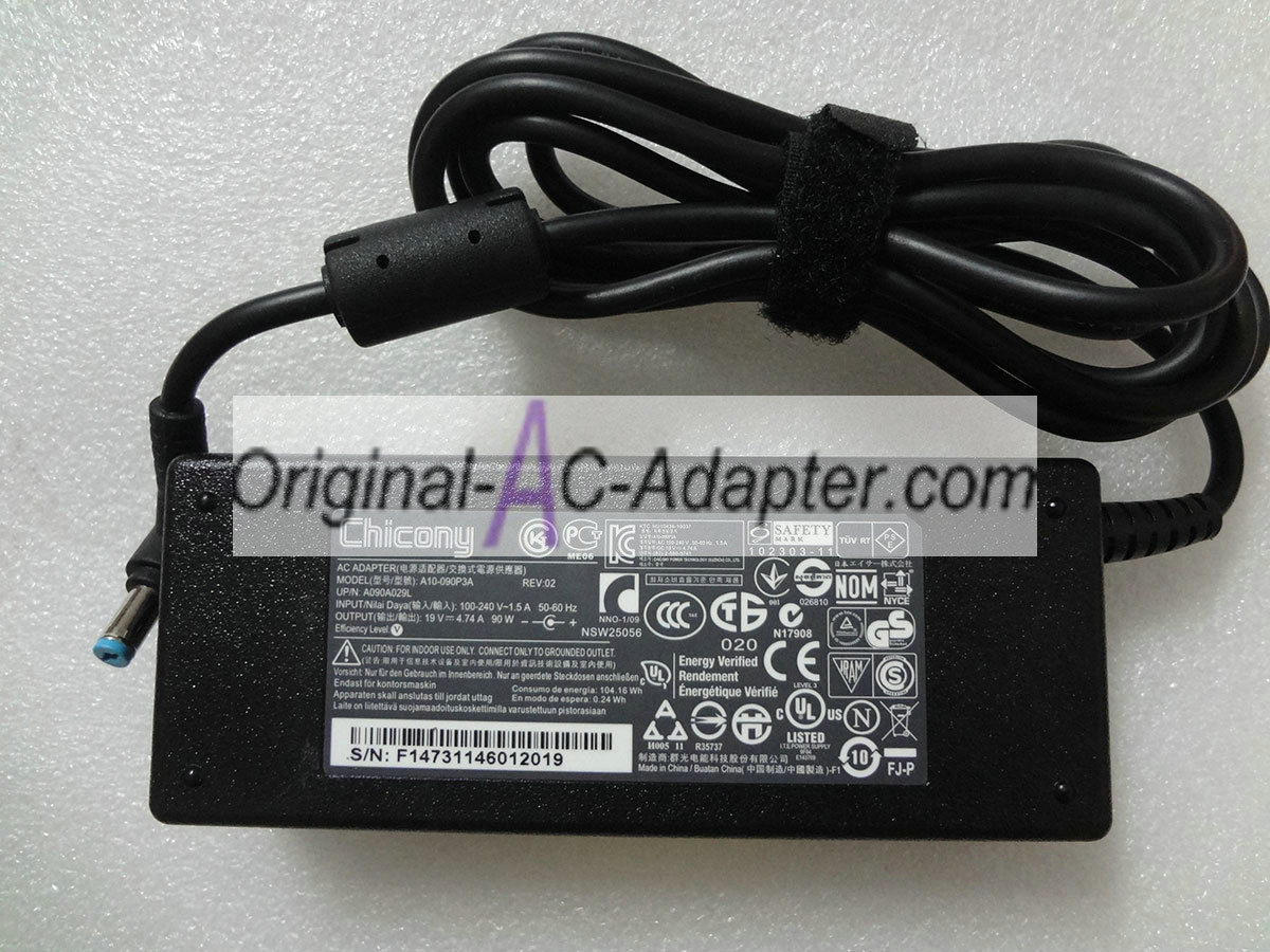 Chicony 19V 4.74A 4.5mm x 3.0mm Power AC Adapter
