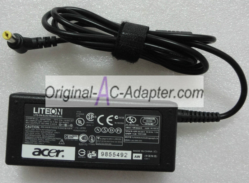 Hipro 19V 3.42A 5.5mm x 1.7mm Power AC Adapter