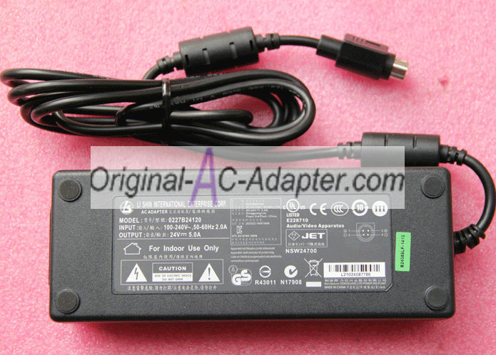 LCD 24V 5A TV Power AC Adapter
