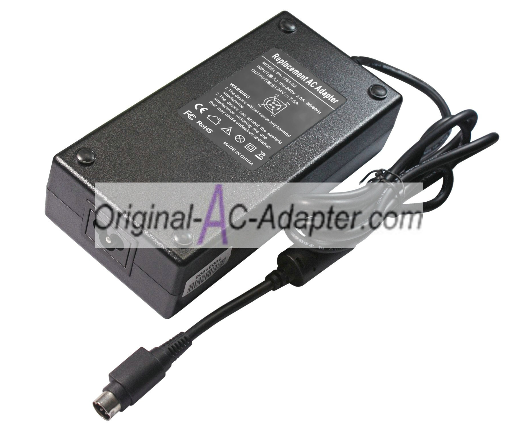 LCD 24V 7.5A Display Power AC Adapter