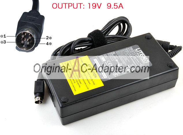 LITEON 19V 9.5A 180W 4 pin with round head Power AC Adapter
