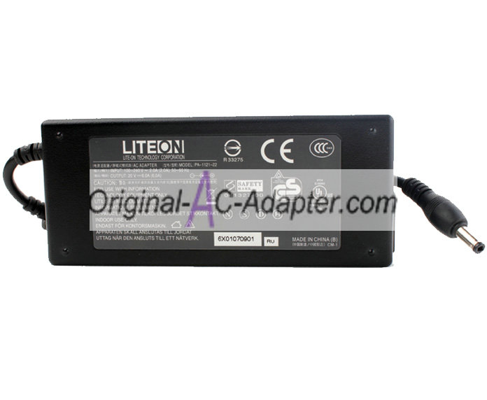 LITEON 20V 6A 120W 5.5mm x 2.5mm Power AC Adapter