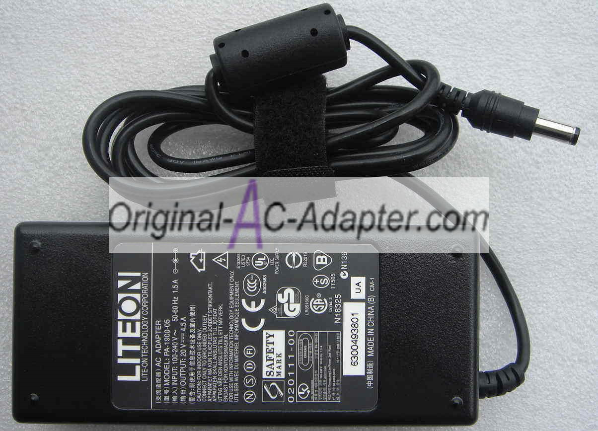 LITEON 20V 4.5A 90W 5.5mm x 2.5mm Power AC Adapter