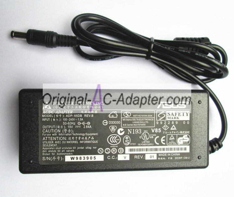 NEC 19V 2.64A 50W 5.5mm x 2.5mm Power AC Adapter