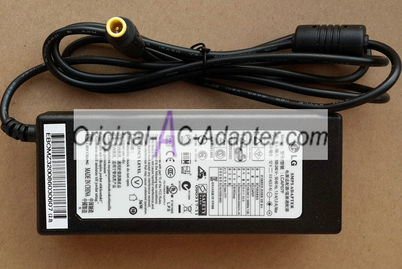 Samsung PSCV360104A 12V 3A Power AC Adapter - Click Image to Close