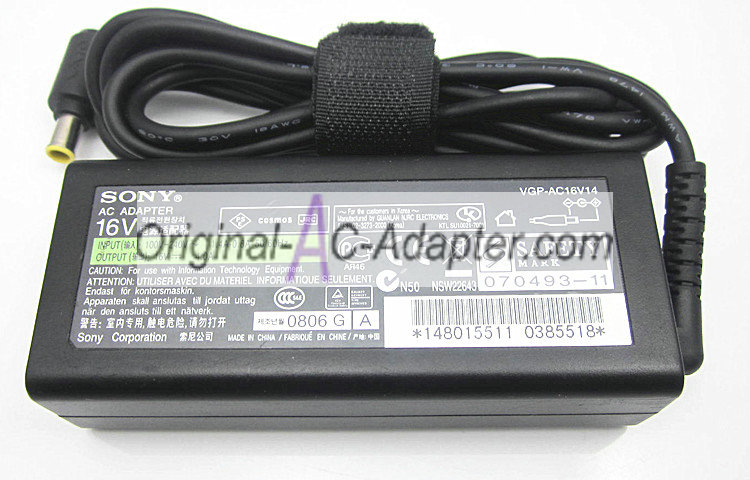 Sony 16V 4A For Sony Vaio PCG-SR Series Power AC Adapter