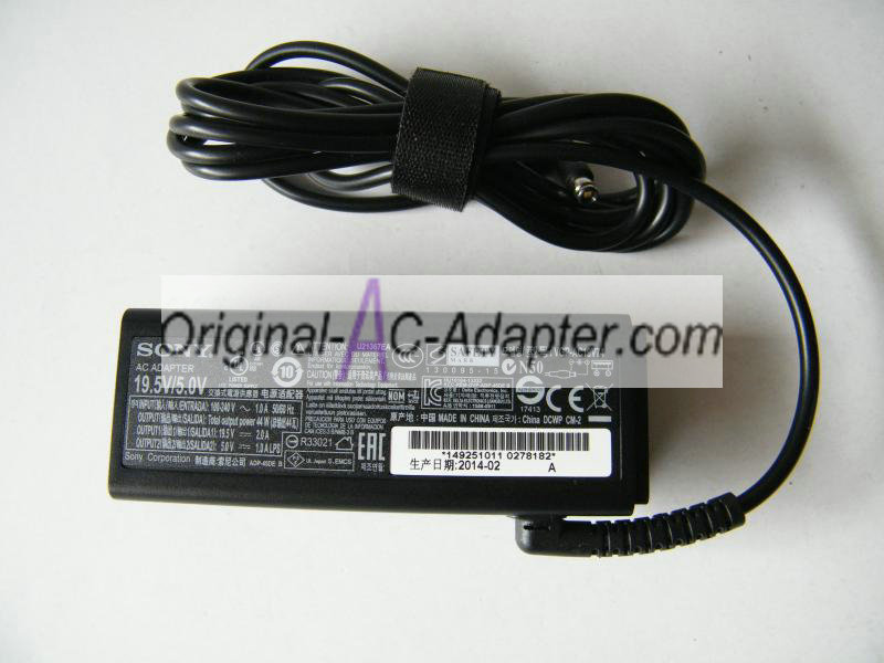 Sony VGP-AC19V74 19.5V 2A Magnetic interface 5V 1A USB Power AC Adapter