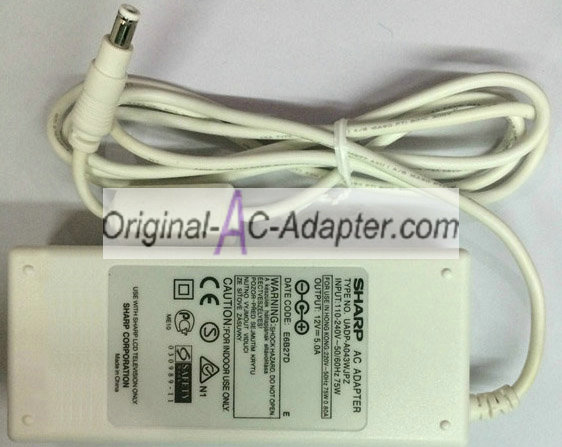 Sharp UADP-A043WJPZ 12V 5A Power AC Adapter