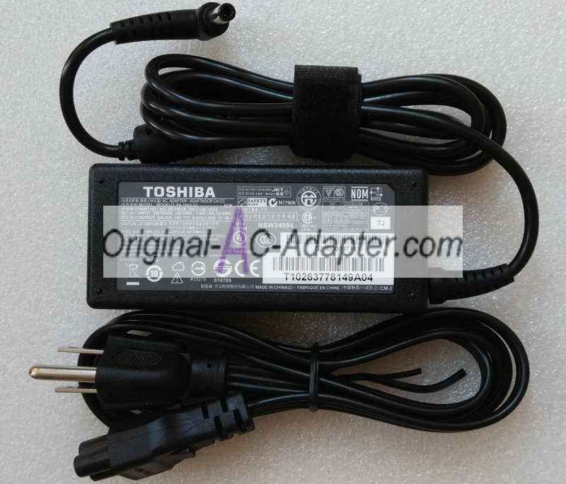 Toshiba 19V 3.42A 5.5mm x 2.5mm Power AC Adapter - Click Image to Close