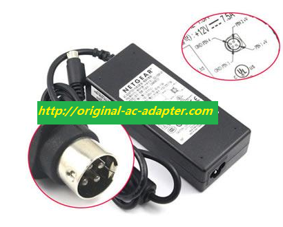 NEW CWT 12V 7.5A POS NETGEAR 332-10384-01 for CAM090121 332-10581-01 Power Supply Charger