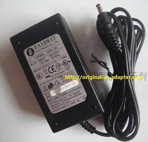 Brand NEW GENUINE FAIRWAY VE20-120 AC DC Adapter POWER SUPPLY