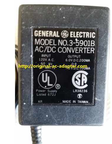 Brand NEW Genuine General Electric 3-5901B AC DC Power Supply Adapter