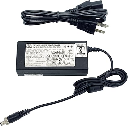 Genuine CWT 60W AC/DC 12V 5A w/Screw Lock Power Supply AC Adapter KPL-060F-VI 5.5x2.5 mm ADS12060-VI-CWT Conn